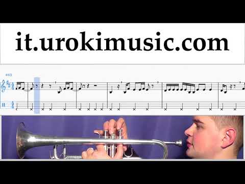 Corso di Tromba Dua Lipa - New Rules Tablature Tab Parte#2 um-i276