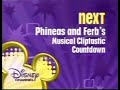 Disney Channel Phineas And Ferb S Musical Cliptastic Countdown Next Bumper Premiere Version 2009