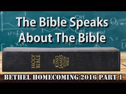 Watchman Video Broadcast 08-14-16, The Bible Speaks About The Bible