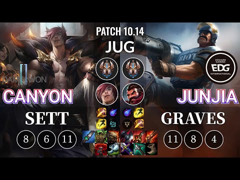 DWG Canyon Sett vs EDG JunJia Graves Jungle - KR Patch 10.14