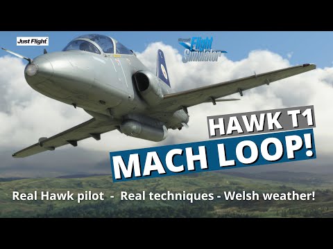 Mach Loop - Low Level Navigation - Just Flight Hawk T1 (MSFS) - Real Hawk pilot