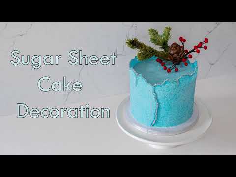 Winter Christmas Cake Decoration / Sugar Sheet / Wafer paper cake decor