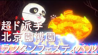 【北京暮らしvlog】2025春節｜園博園のド派手ランタンフェス #霓虹剩女北京独居记