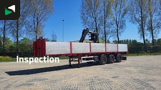 Kempf SP 39/3 3 axles Hiab 130R APK 07/26 Crane Steering flatbed semi-trailer | Image 4 - Autoline