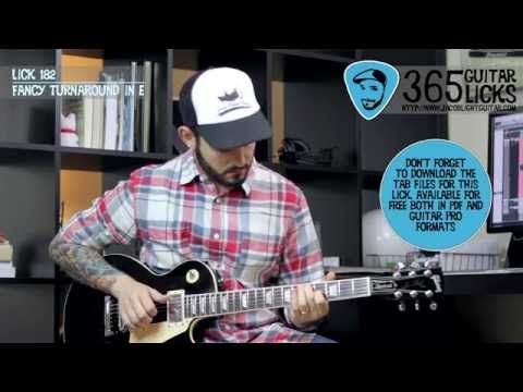 Lick 182/365 - Fancy Turnaround in E | 365 Guitar Licks Project
