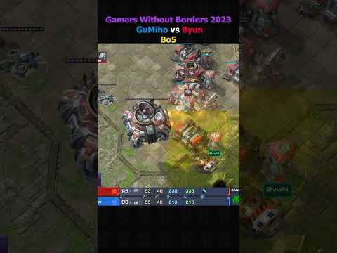 GuMiho vs Byun Gamers Without Borders 2023 Part 2 #shorts #starcraft #starcraft2
