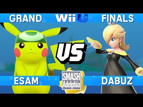 Smash 4 Wii U - ESAM (Pikachu) vs Dabuz (Rosalina) - SMASHADELPHIA 2017 Grand Finals