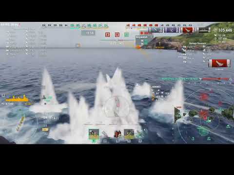 World of Warships - Fuso with Yamamoto - 180k DMG, 7 kills, High Caliber, CQE, Confederate