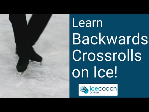 Great Backward Ice Skating Move! Backward Crossrolls!