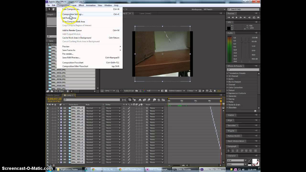 StopMotion in After Effects Tutorial part1
