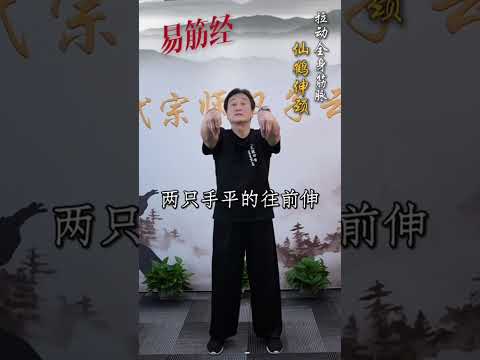 易筋經招式：仙鶴伸頸