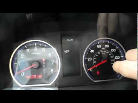 How to reset the oil life on a 2008 Honda CRV