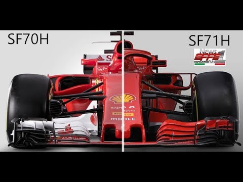 Formula 1 Comparison Sidepd Scuderia Ferrari SF70H VS SF71H Formula 1