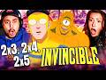 INVINCIBLE SEASON 2 EPISODES 3 4 5 REACTION OMNI MAN IS BACK FIRST TIME WATCHING REVIEW