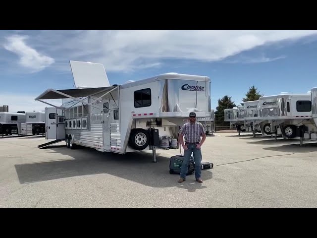 Preview image of 2020 Cimarron Norstar 6 Horse Living Quarters youtube video