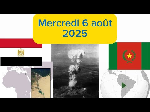 Les 3 flashbacks du 6 août 2025 ! 📅⏳ #histoire #culturegenerale #1jour3flashbacks