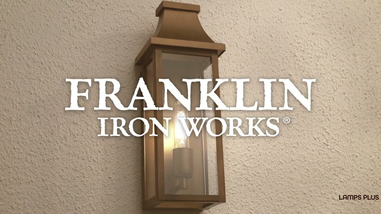 Video 1 Watch A Video About the Andres Aged Brass Pocket Lantern Outdoor Wall Light