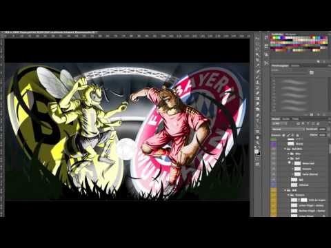 Champions League Finale 2013 - B. Dortmund vs. FC Bayern - Bildbearbeitung