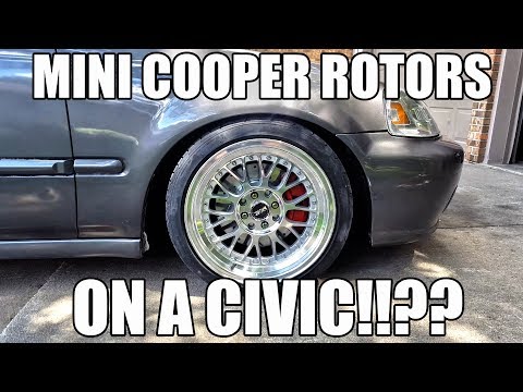Integra Type R 4-Lug Brake Conversion On A Civic