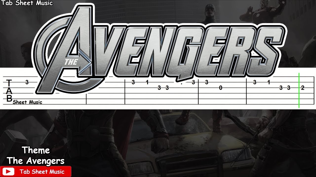 The Avengers - Main Theme Guitar Tutorial