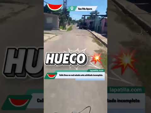 Hicieron un asfaltado chucuto y la calle La Inos en San Fernando de Apure quedó peor