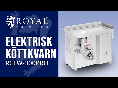 video - Andrahandssortering Elektrisk köttkvarn - 300 kg/h - PRO