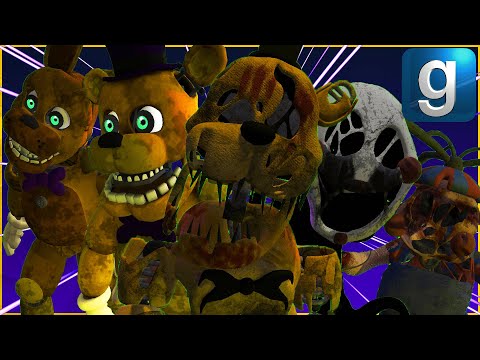 Gmod FNAF | Review | Brand New Final Nights 4 Chasing Nextbots!