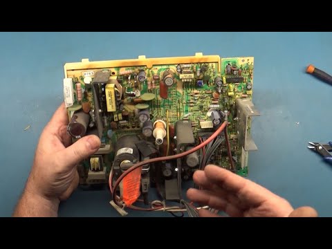 K7400 Arcade Monitor Chassis Repair - No Red, No Blue, Needs Caps