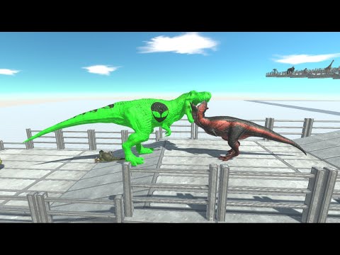 ALIEN T-REX DEATH CLIMB - Animal Revolt Battle Simulator Dinosaurs