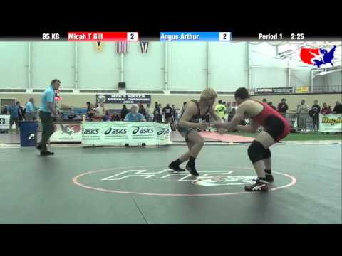 Micah T Gill vs. Angus Arthur at 2013 FILA Cadet Nationals - FS