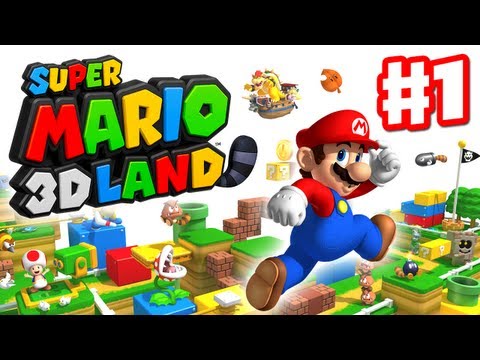 Super Mario 3D Land - Walkthrough Part 1 - World 1 (Nintendo 3DS Gameplay)