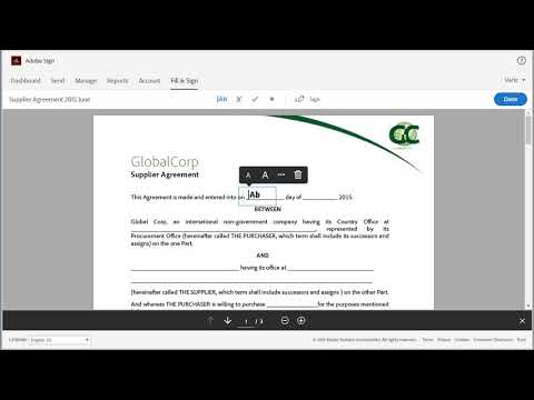 How to sign a document yourself: Adobe Sign tutorial