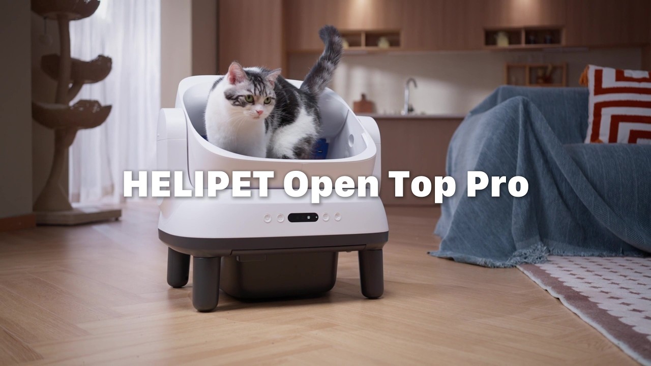 Máy Dọn Vệ Sinh Mèo Tự Động HeLiPet Open Top Pro