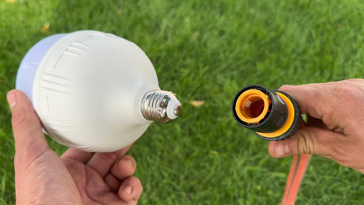 I Turned a Broken LED Bulb into a Genius Garden Invention
