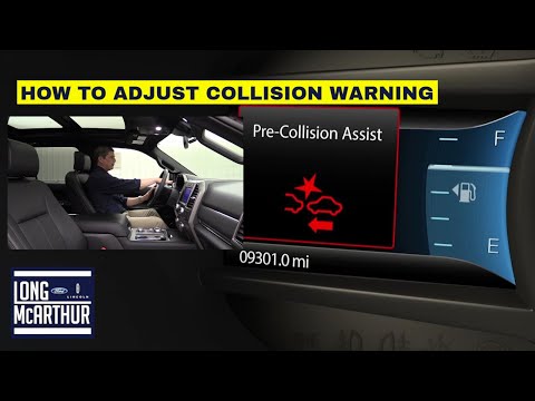 HOW TO ACTIVATE AND ADJUST THE COLLISION WARNING