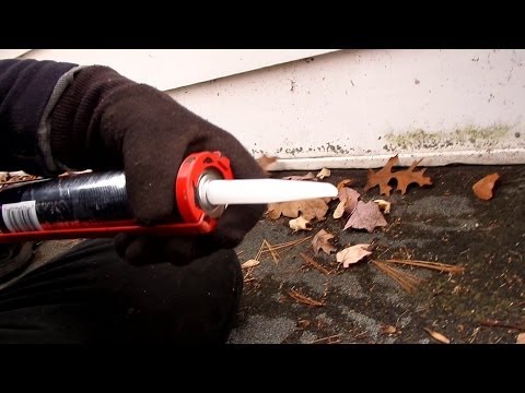 How to repair a leaky asphalt shingle roof joint.
