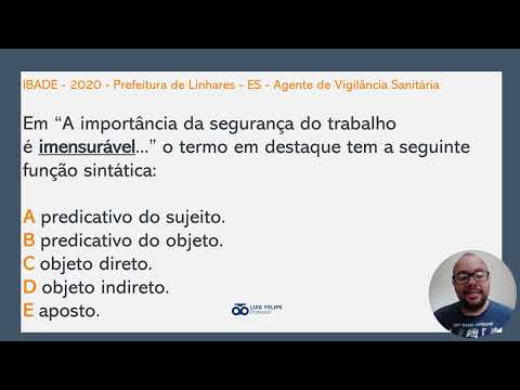 Banca Ibade - análise sintática