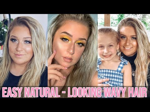 EASY Natural Looking Wavy Hair Tutorial | Quick Wavy Hair Tutorial Video