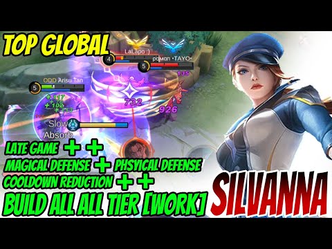 SILVANA BUILD FULL ABILITY LATE GAME - Silvanna Best Build 2022 - Build Silvanna Tersakit 2022 MLBB