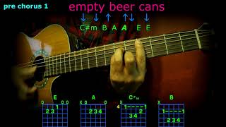 empty beer cans jon pardi guitar chords