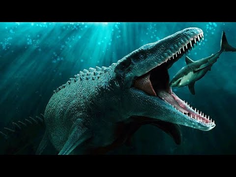 PREHISTORIC MARINE REPTILES. MOSASAURUS