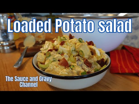 Loaded Potato Salad Made with a Homemade Bacon Mayonnaise | Potato Salad Recipe | Scratch Mayo