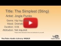 The Simplest Sting Jingle Punks Hip Hop Rap Dramatic YouTube Audio Library BGM