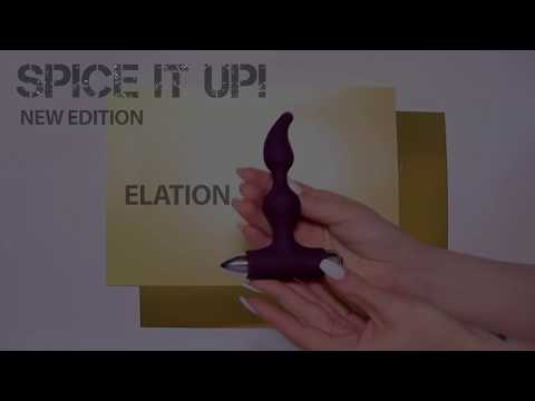 Видео Анальная пробка с вибрацией Spice it up New Edition Elation Ultraviolet