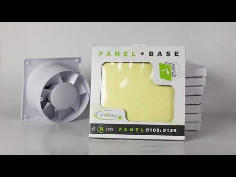 Миниатюра изображения товара Декоративная панель для вытяжного вентилятора AirRoxy dRim 01-172 (черный глянец)