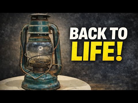 100-Year-Old Rusty Lantern Restoration | Bringing a Vintage Lamp Back to Life
