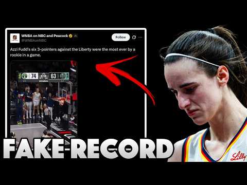 The WNBA Media Announce FAKE Record For Azzi Fudd That Caitlin Clark STILL Holds...