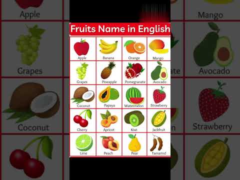 Fruits name in english fruits in english english vocabulary english words