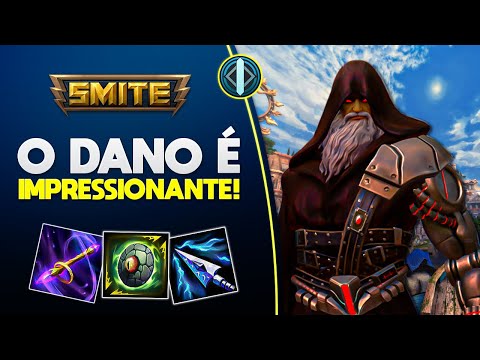 His damage is IMPRESSIVE! Testing a Build! ZEUS MID - ⚡ Smite BR Conquista