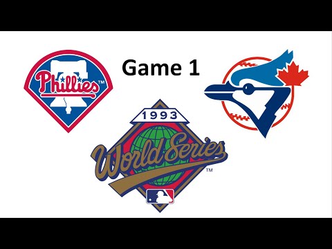 1993 World Series Game 1 PHI @ TOR